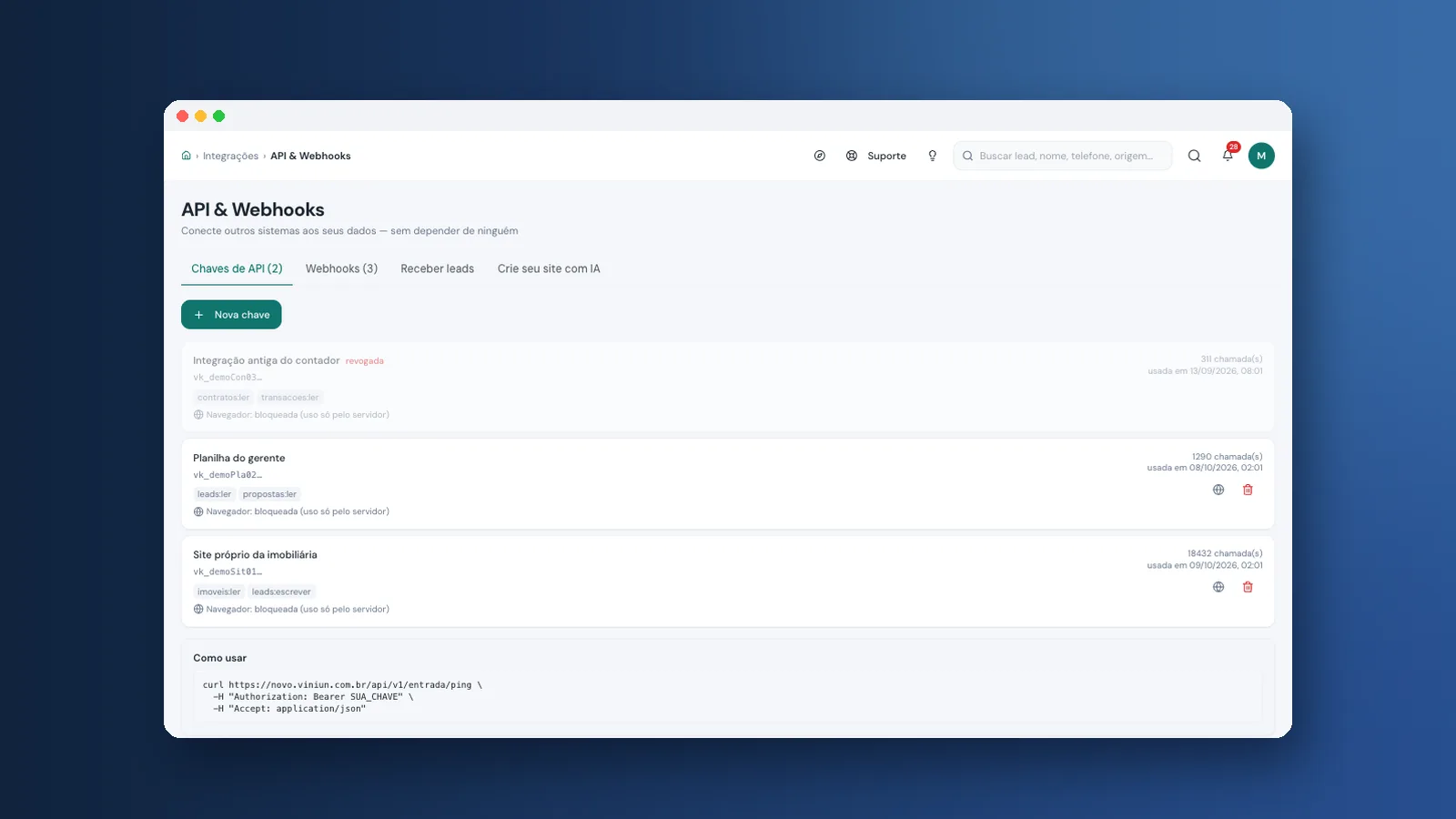 API para imobiliária: integre site, leads e sistemas com webhooks