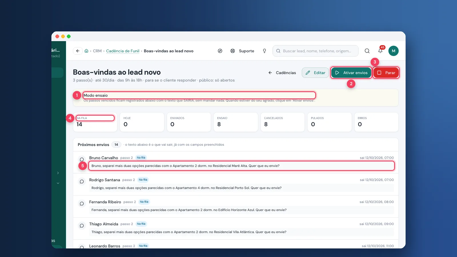 Tutorial: como criar cadência de funil e automações na Viniun
