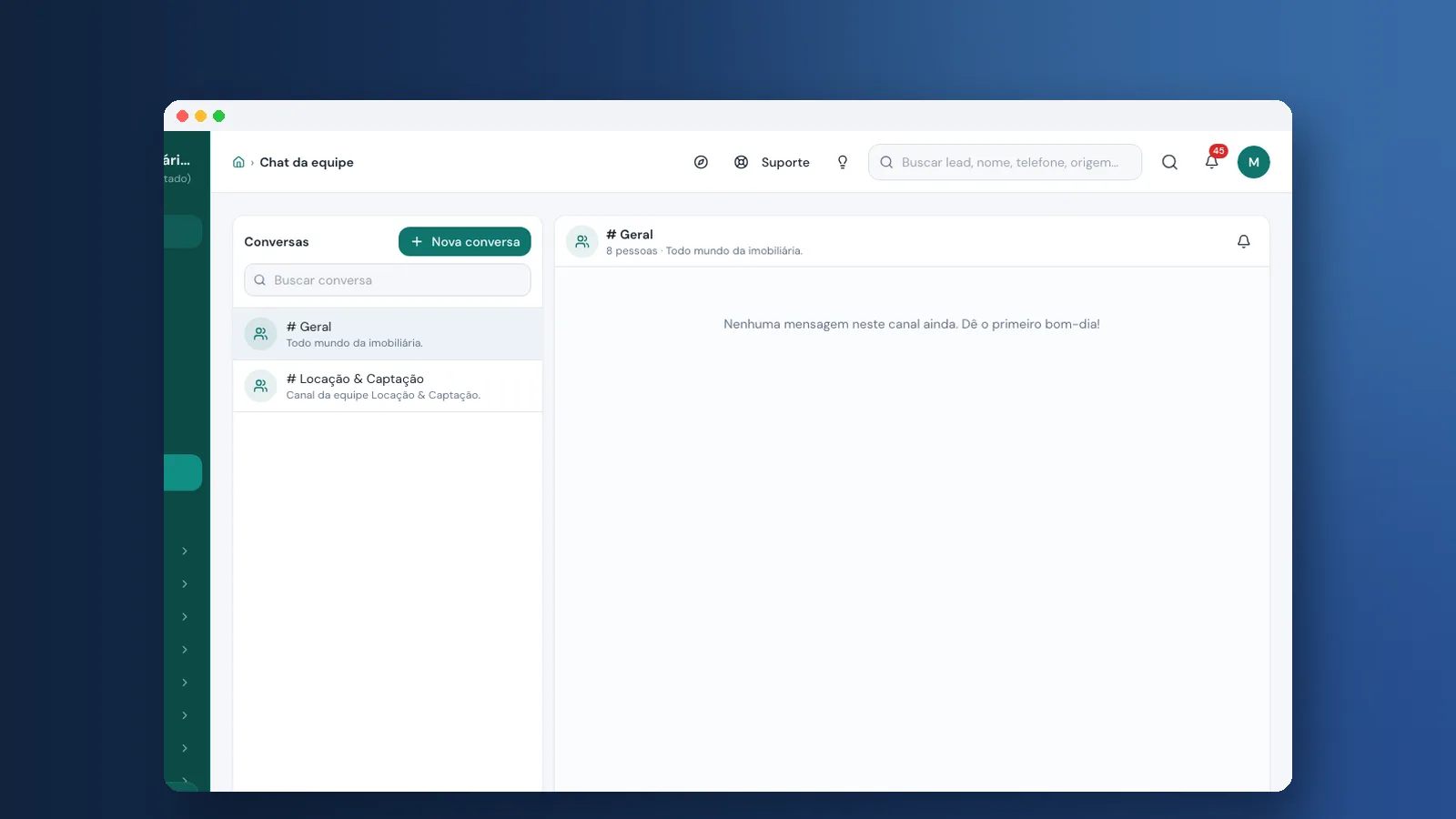 Tutorial: como usar o chat da equipe na Viniun