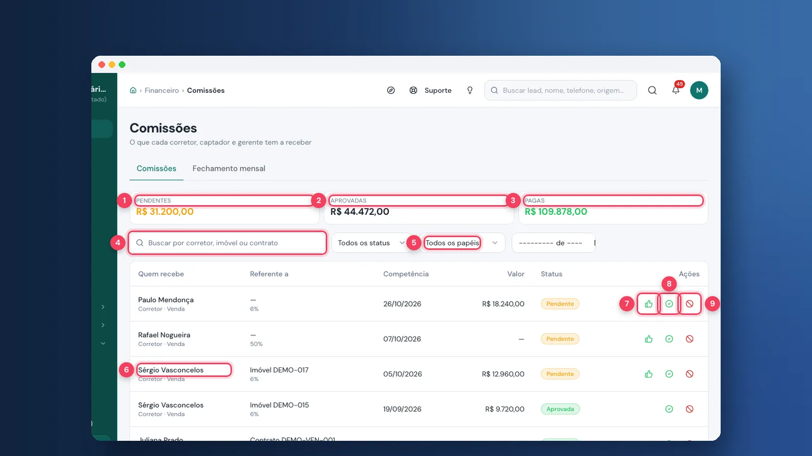 Tutorial: comissões e regras de comissão na Viniun