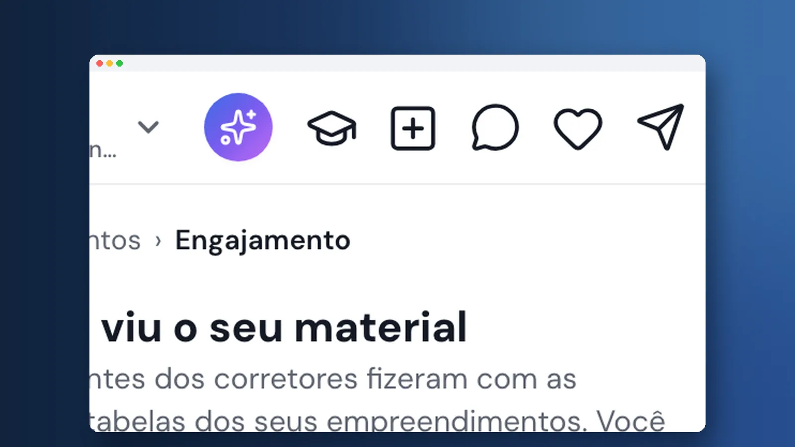 Tutorial: relatório de engajamento da construtora na Viniun