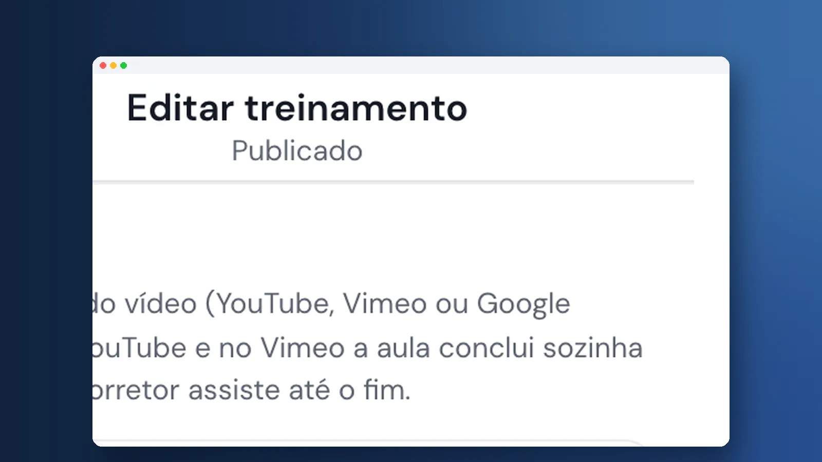 Tutorial: como criar um treinamento na Comunidade Viniun