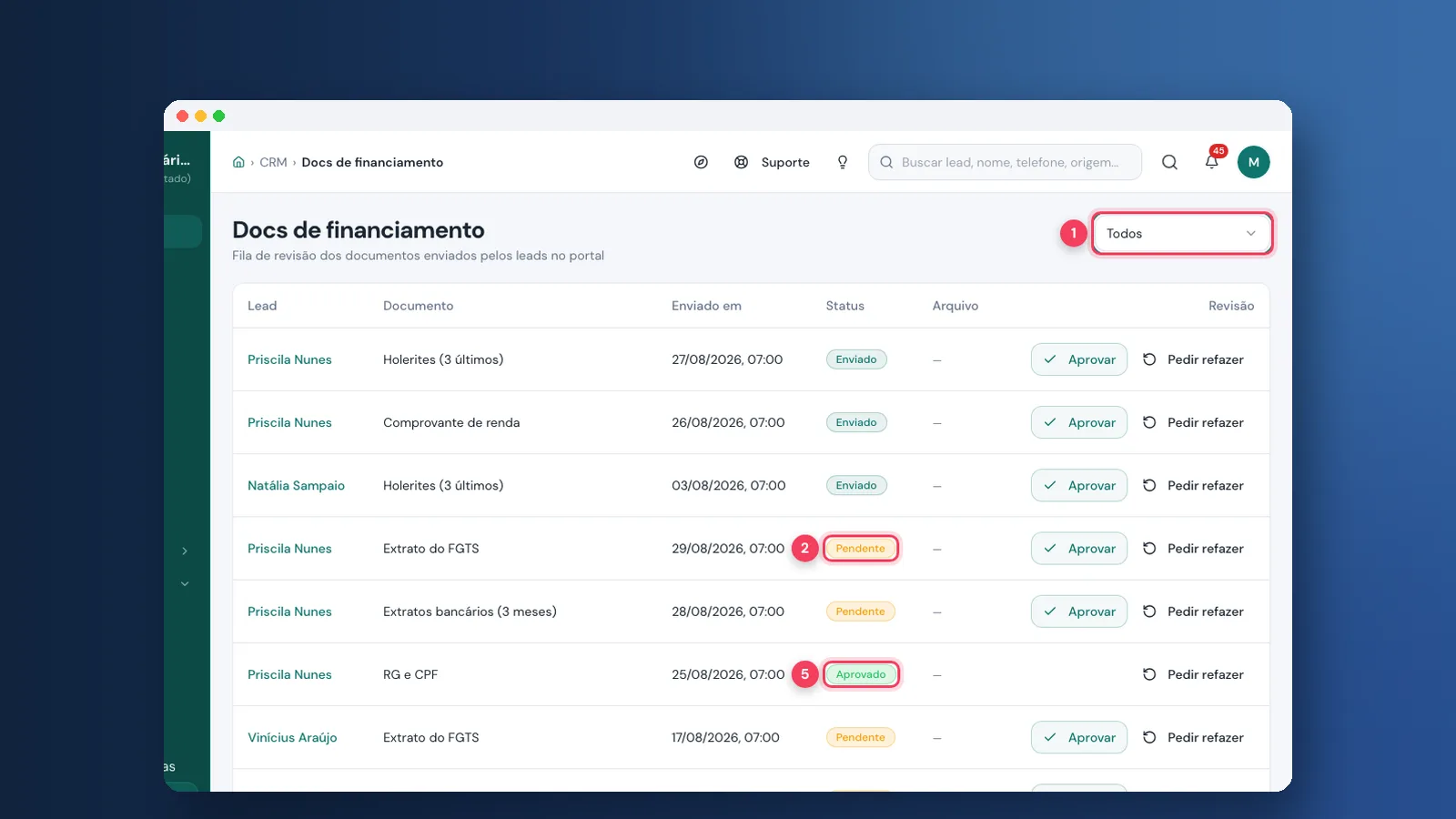 Tutorial: como revisar os docs de financiamento na Viniun