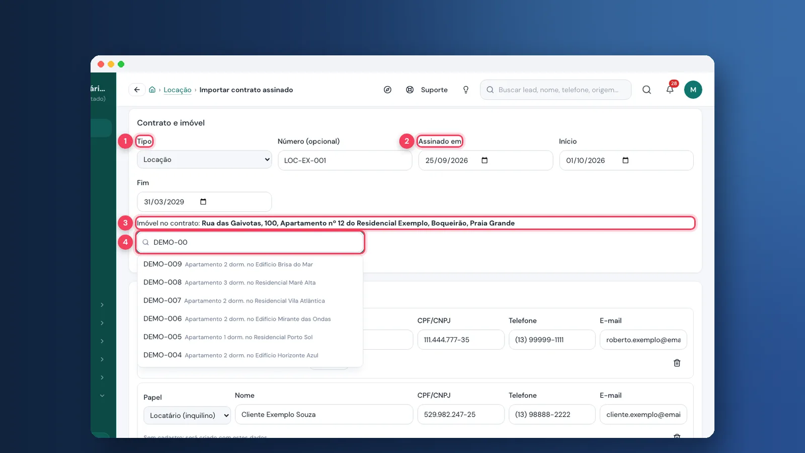 Tutorial: como importar contrato de locação na Viniun