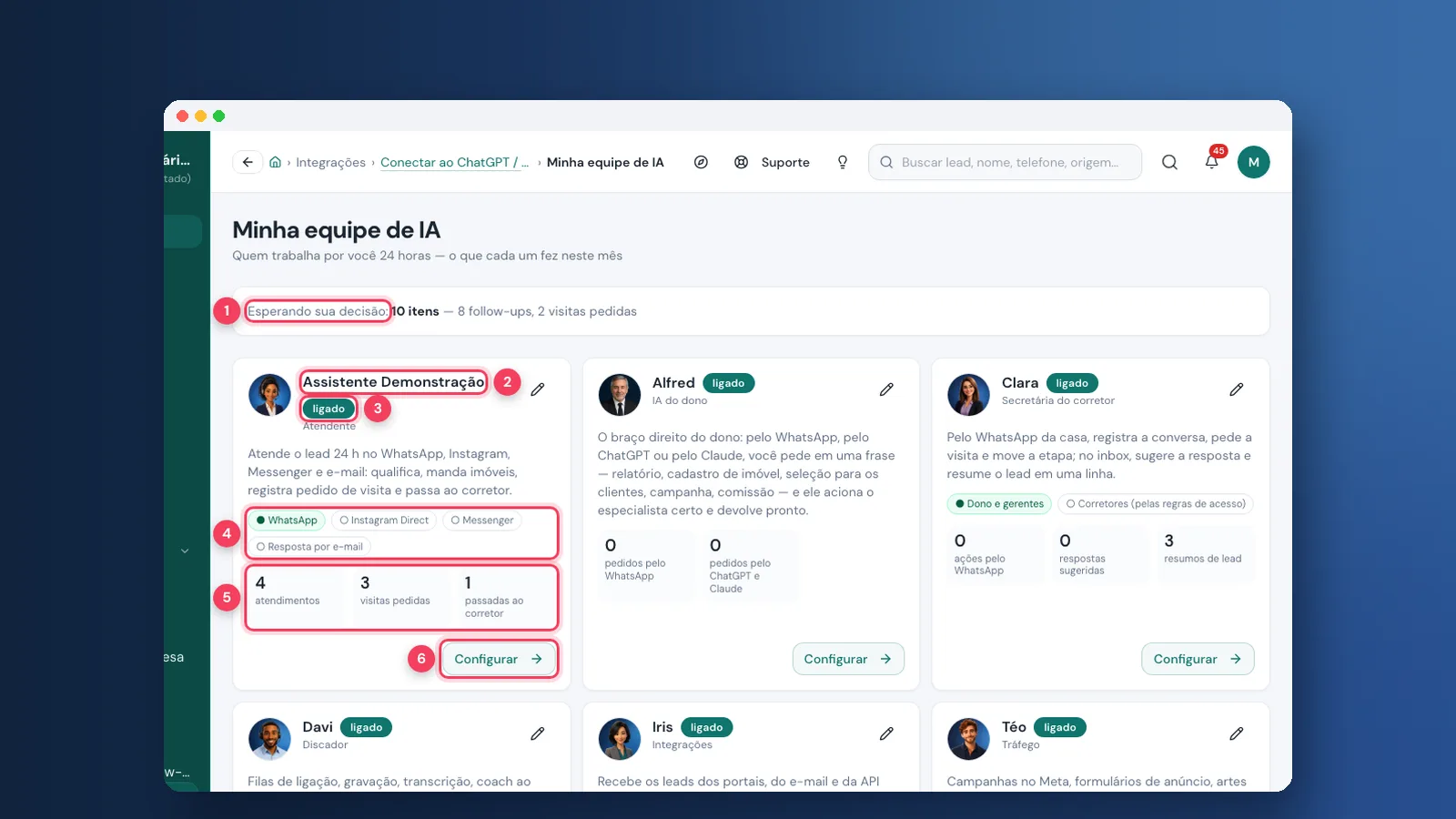 Tutorial: como usar a Minha equipe de IA na Viniun