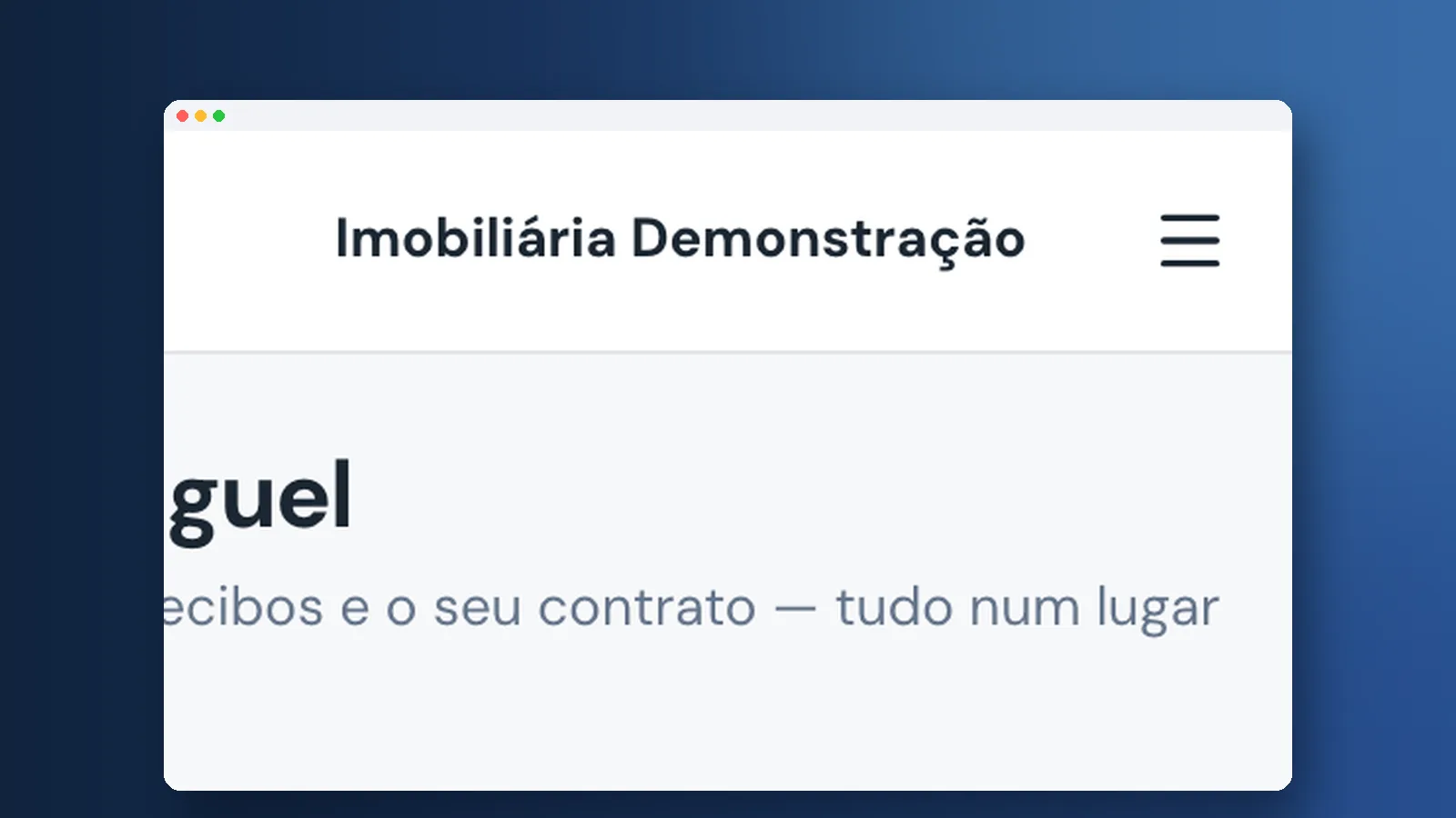 Tutorial: como usar o painel do inquilino na Viniun