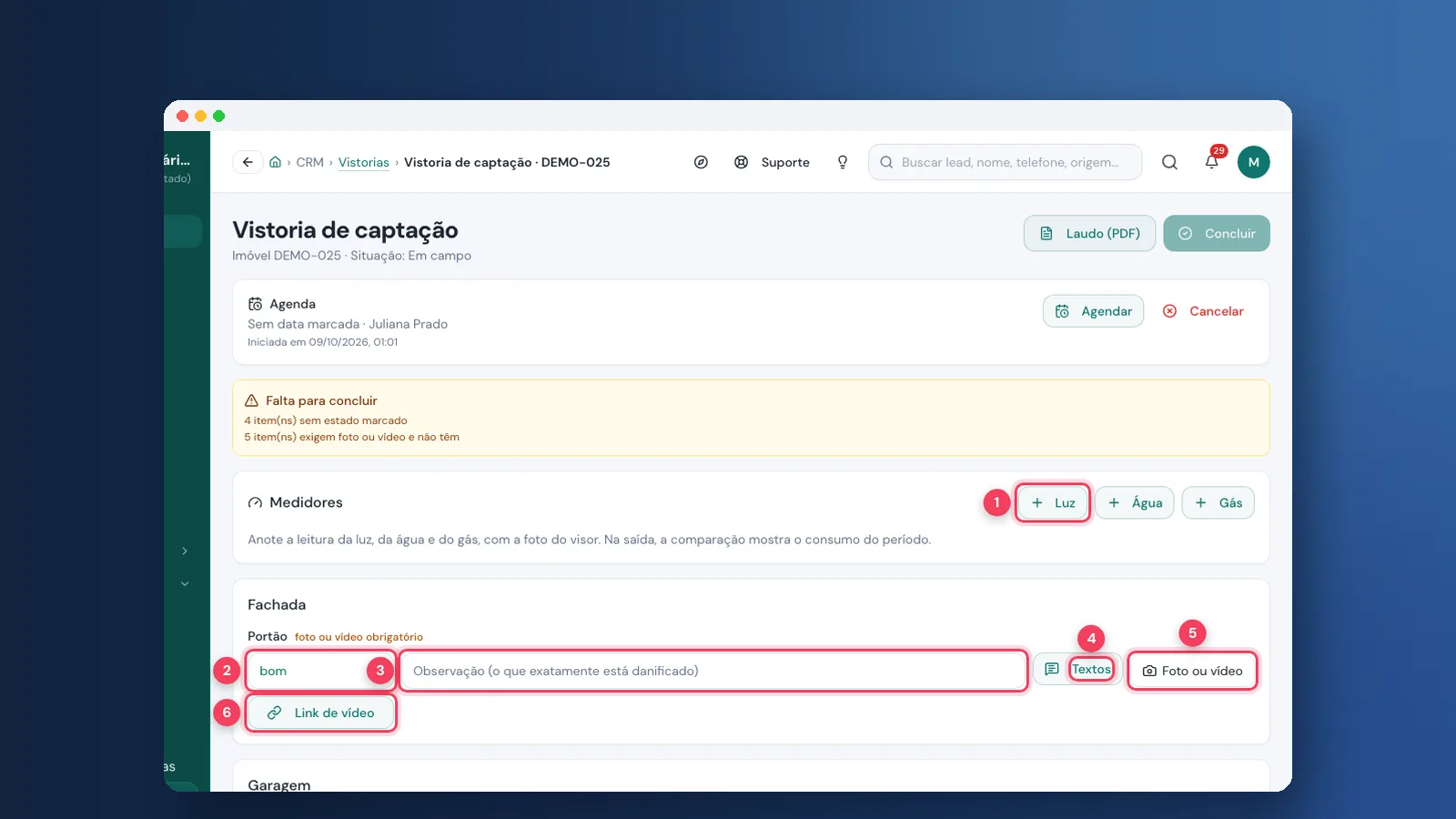 Tutorial: como fazer vistoria de imóvel na Viniun