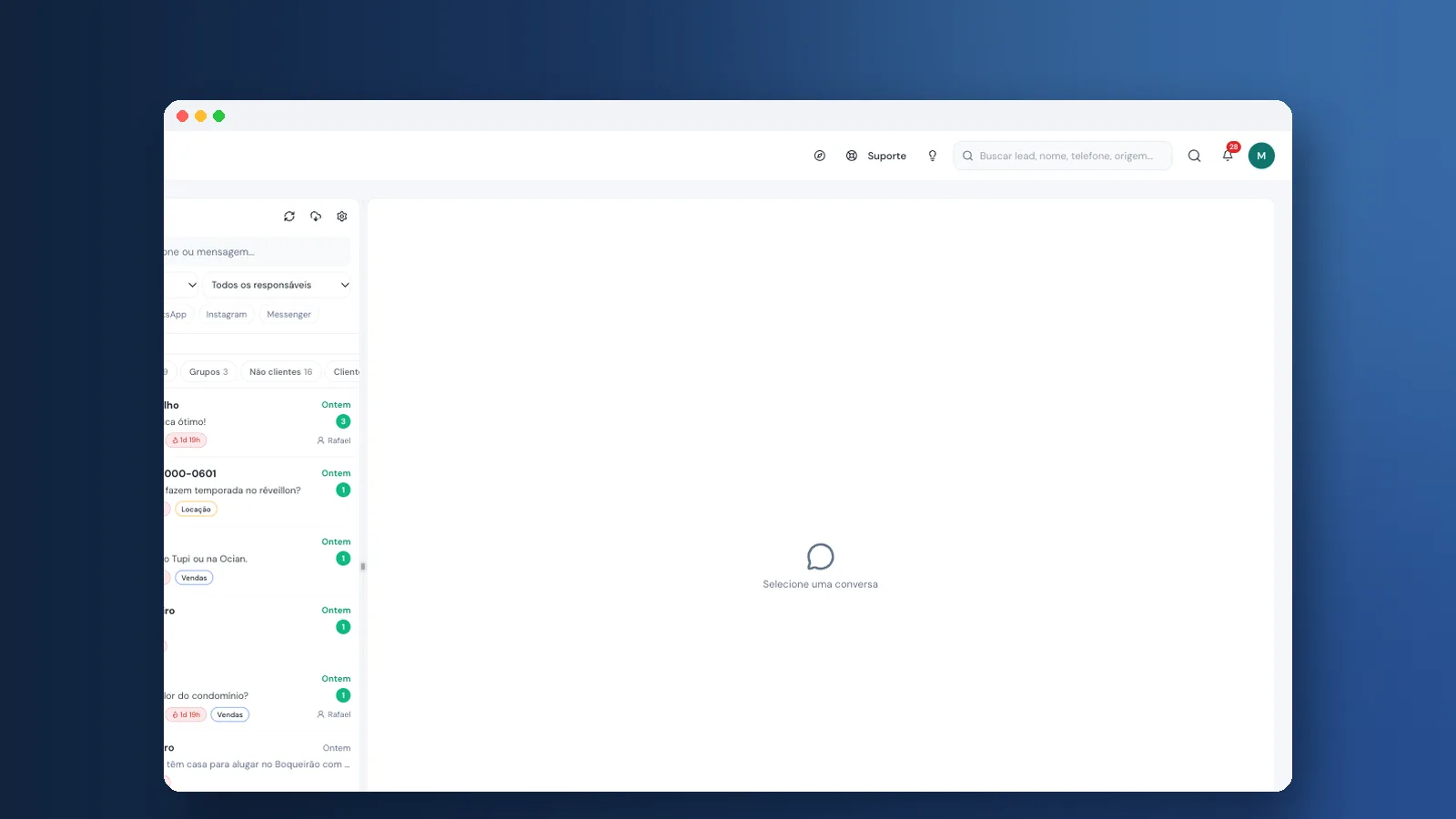 CRM com WhatsApp para imobiliária: todos no número da casa