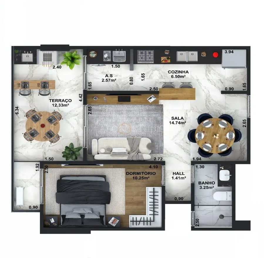 Apartamento 1 quarto no Aviação — foto 4