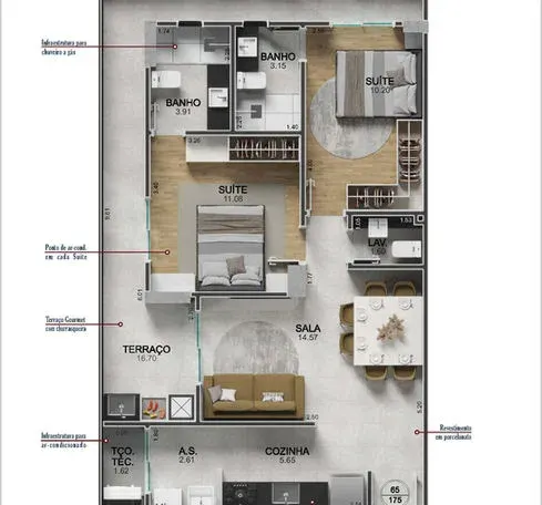 Apartamento 2 quartos no Vilamar — foto 6