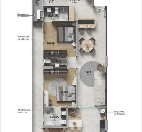 Apartamento 2 quartos no Vilamar — foto 8