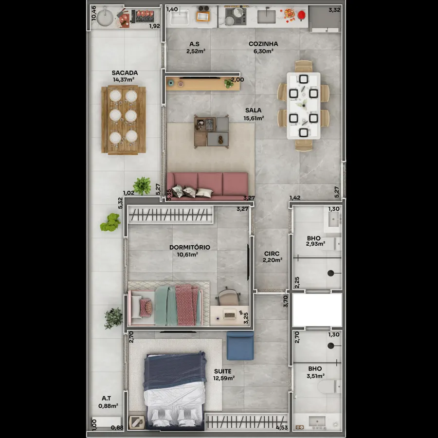 Apartamento 3 quartos no Boqueirão — foto 6