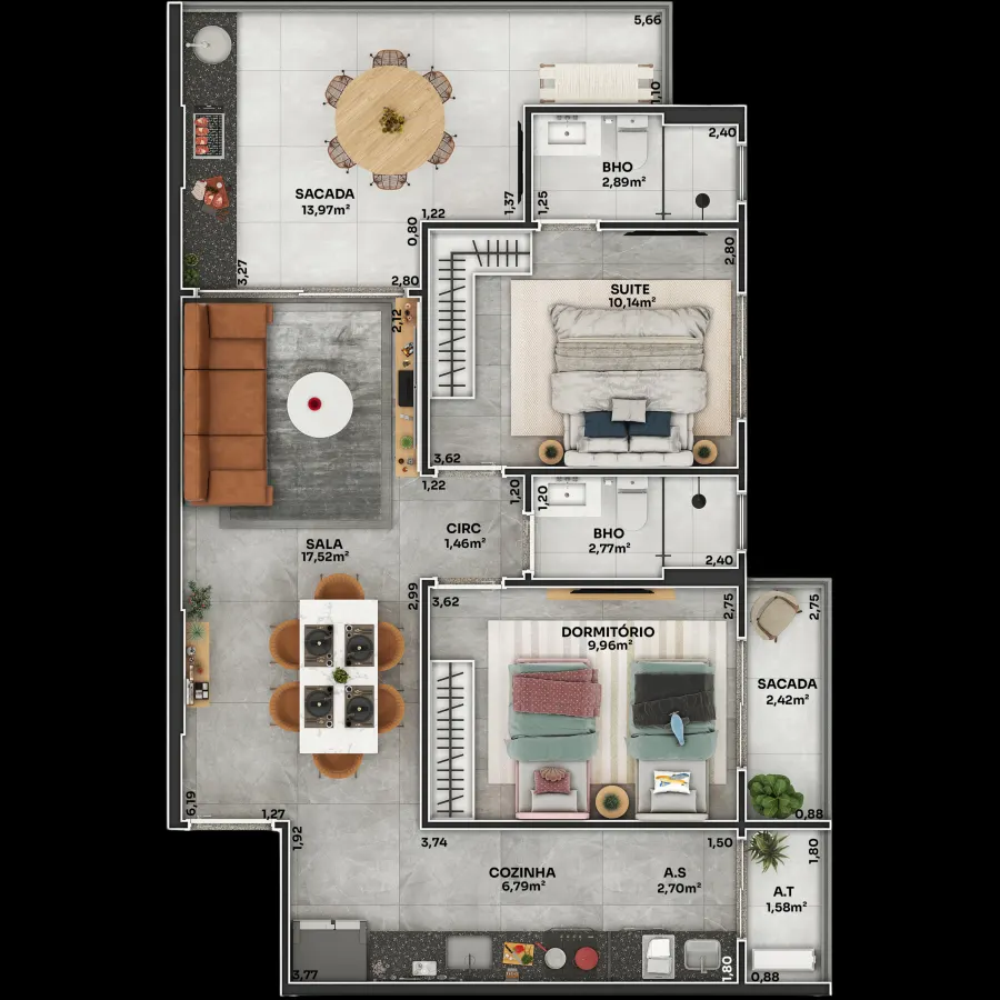 Apartamento 3 quartos no Boqueirão — foto 8