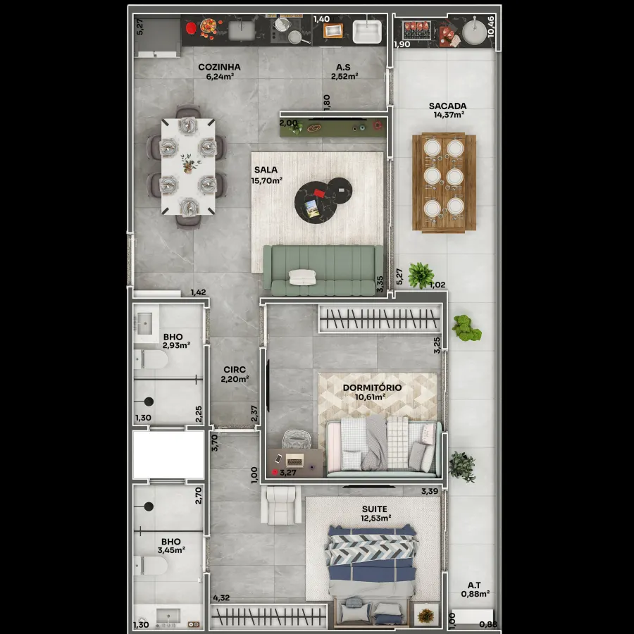 Apartamento 2 quartos no Boqueirão — foto 9