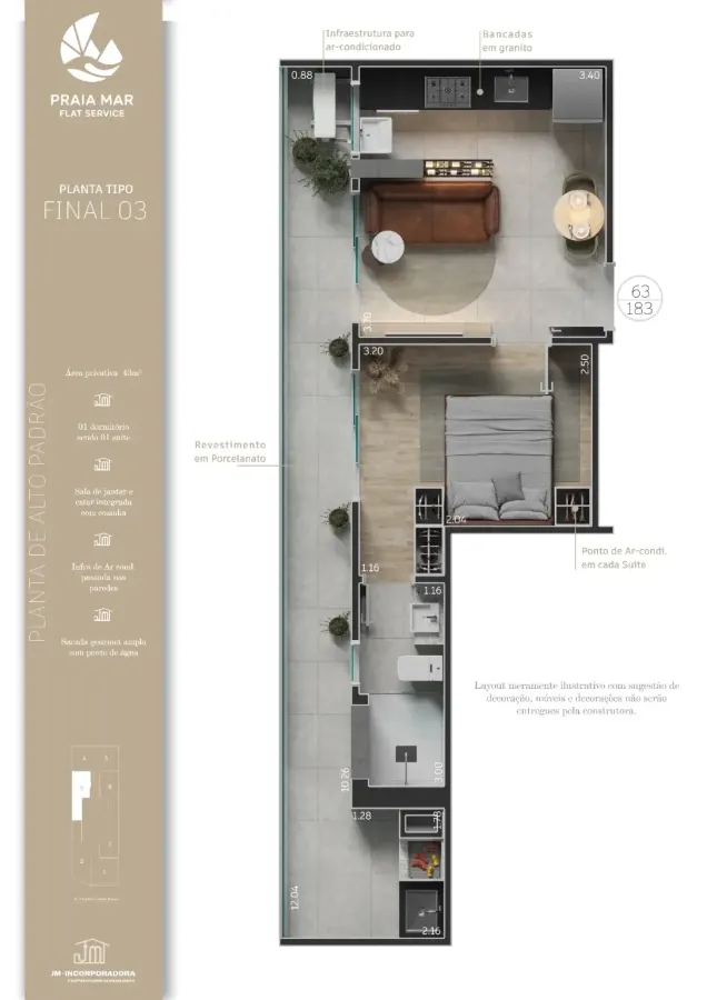 Praia Mar Flat Service — foto 4