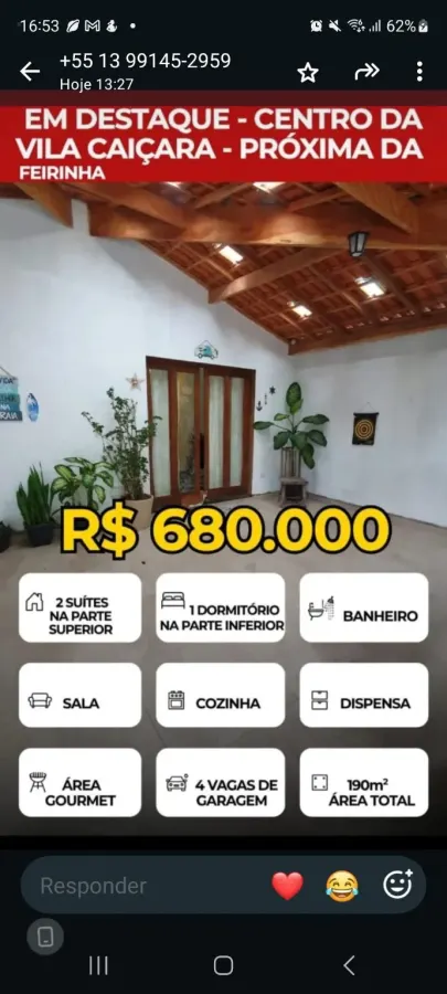 Casa 3 quartos no Vila Caiçara — foto 1