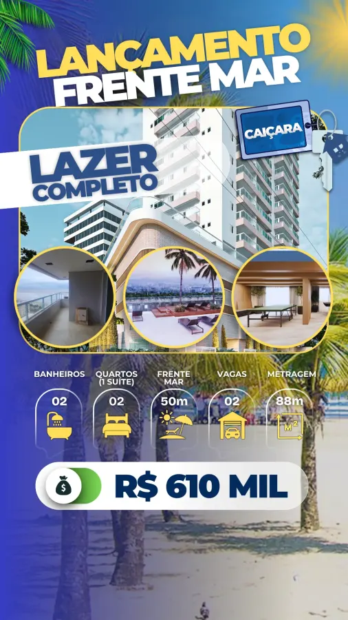 Lançamento Frente Mar Caiçara - R$ 610 mil — foto 1