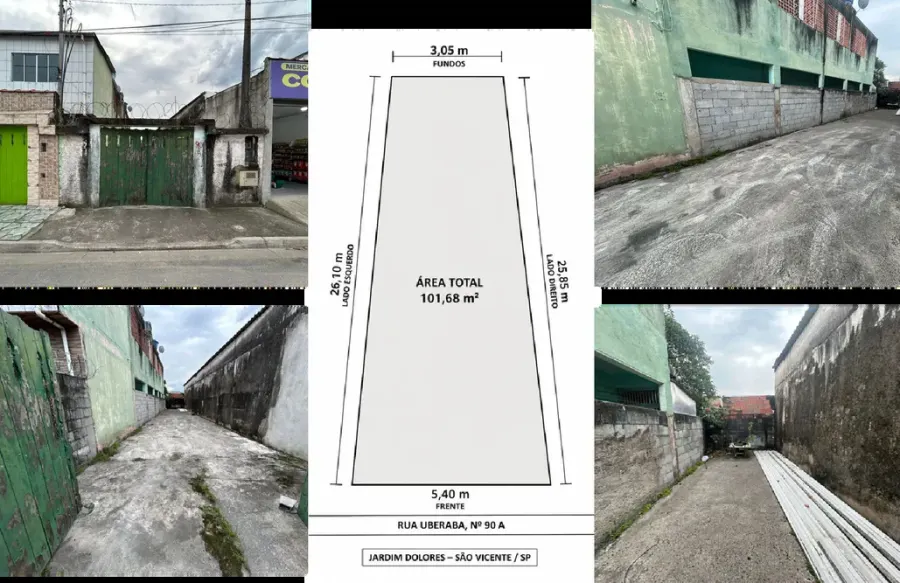 Terreno Jardim Dolores - São Vicente — foto 1