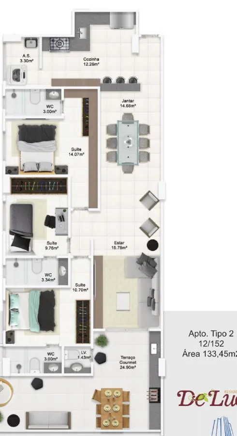 Apartamento 3 quartos no Guilhermina — foto 4