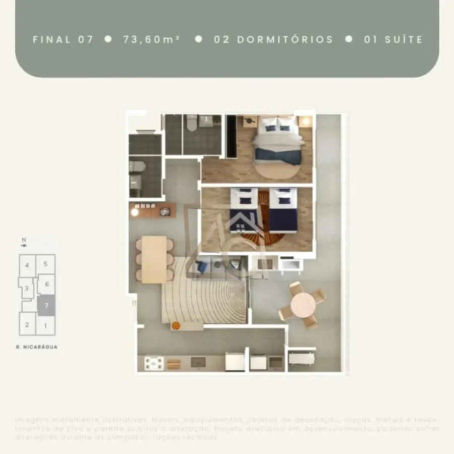 Apartamento 2 quartos no Guilhermina — foto 1