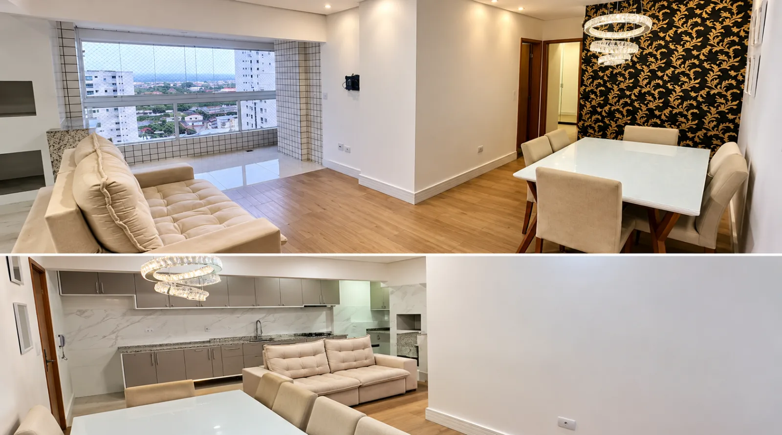 Apartamento mobiliado 2 suítes e 2 vagas – Vila Guilhermina, Praia Grande — foto 2