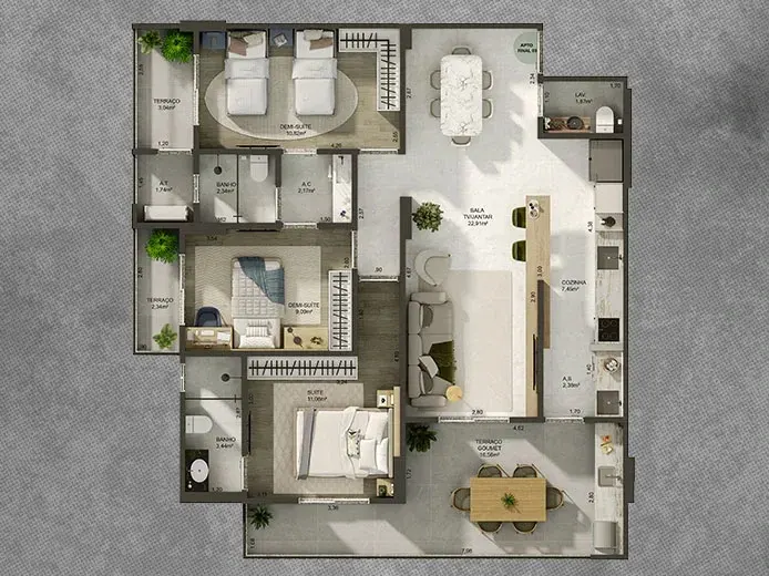 Apartamento 2 quartos no Canto do Forte — foto 4