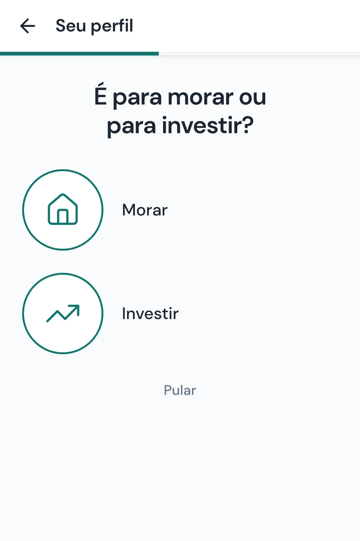 Tela 08: É para morar ou para investir?