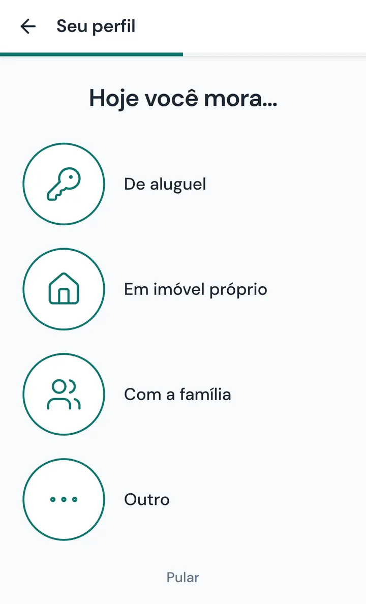 Tela 09: Hoje você mora…