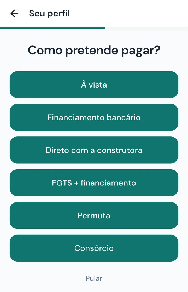 Tela 10: Como pretende pagar?